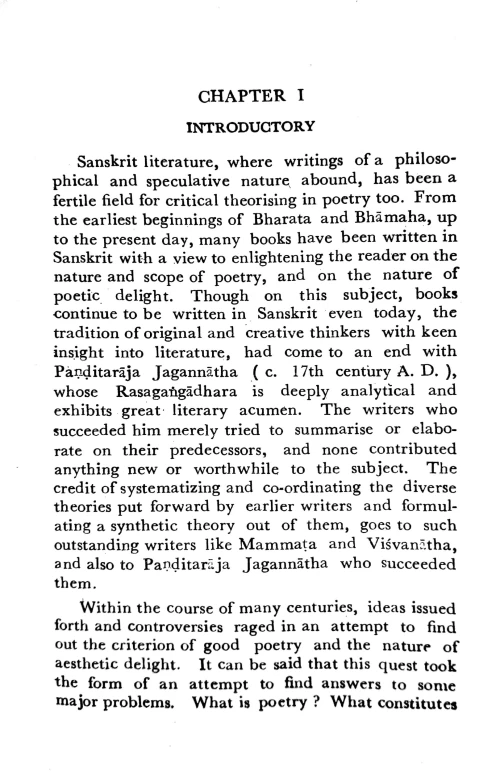 An Outlines of Sanskrit Poetics